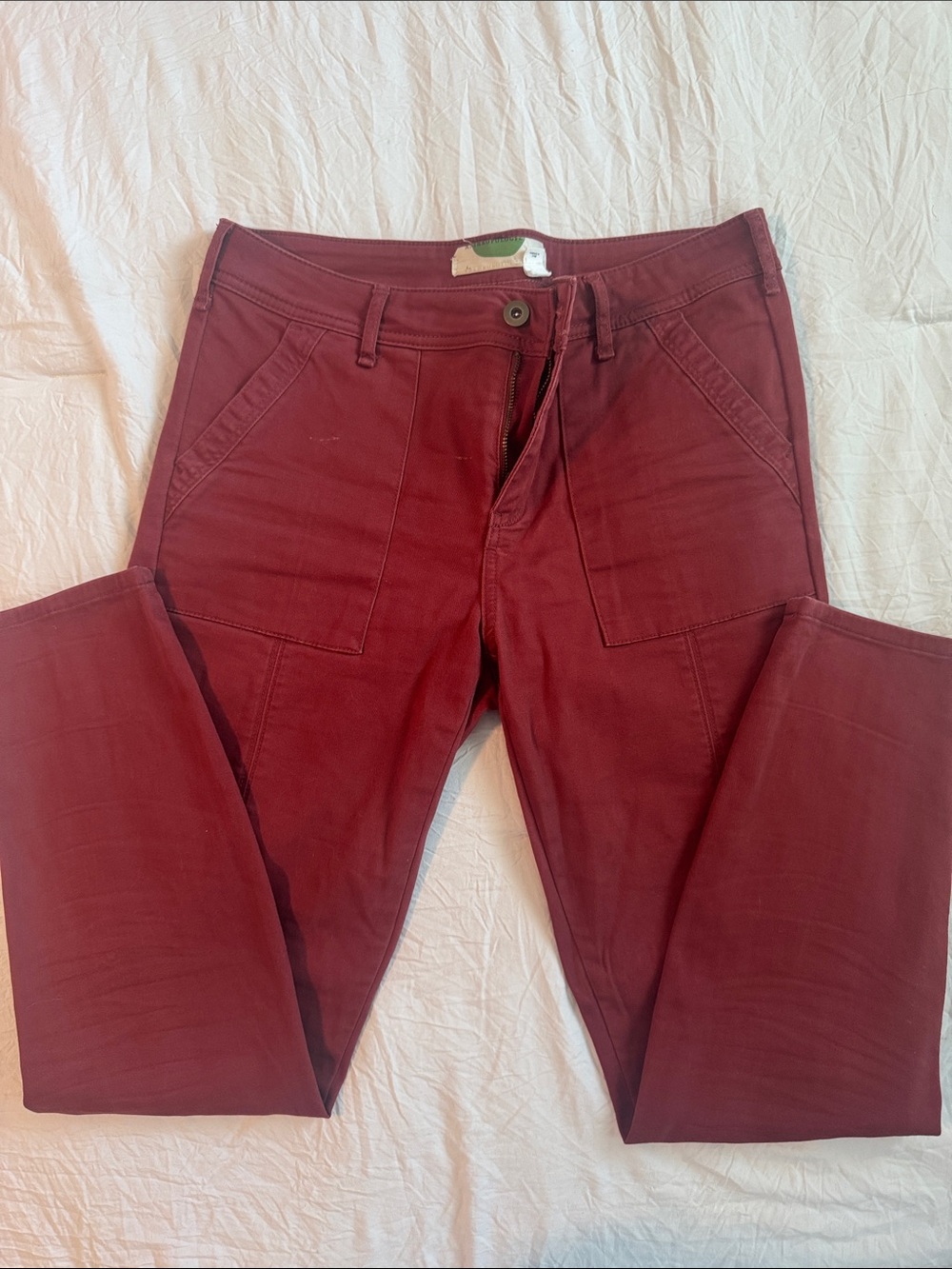 Anthropologie Deep Wine High-Rise Pants